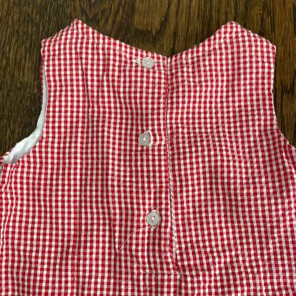Spring baby dress with bloomer - Picture 4 of 7
